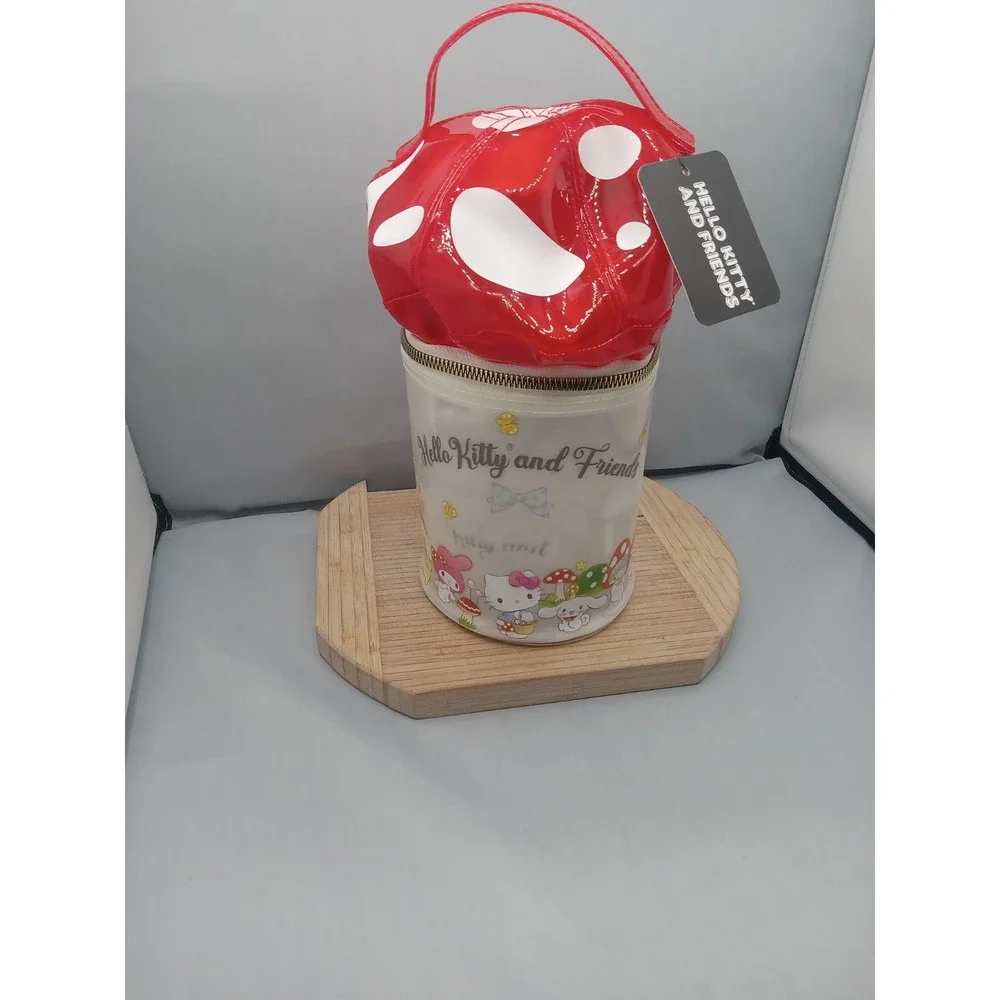 Sanrio Hello Kitty & Friends Mushroom Cosmetic Makeup Bag 12